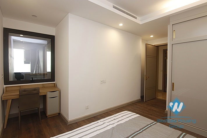 Three bedrooms apartment for rent in Sun Grand tower, Thuy Khue, Ba Dinh.